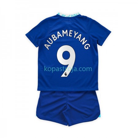 Billiga Fotbollströjor Chelsea Aubameyang 9 Barn Hemma tröja 2022/23 Kortärmad